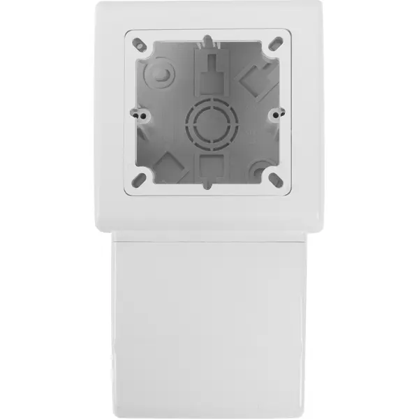 Распределительная коробка открытая IEK 196x108x52 мм 2 ввода цвет белый сетевой фильтр pilot pro usb 3м 6 розеток серый коробка