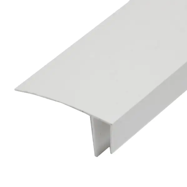 Оконный F-профиль 45.3 м белый j профиль для фасадных панелей fineber 3000 мм белый