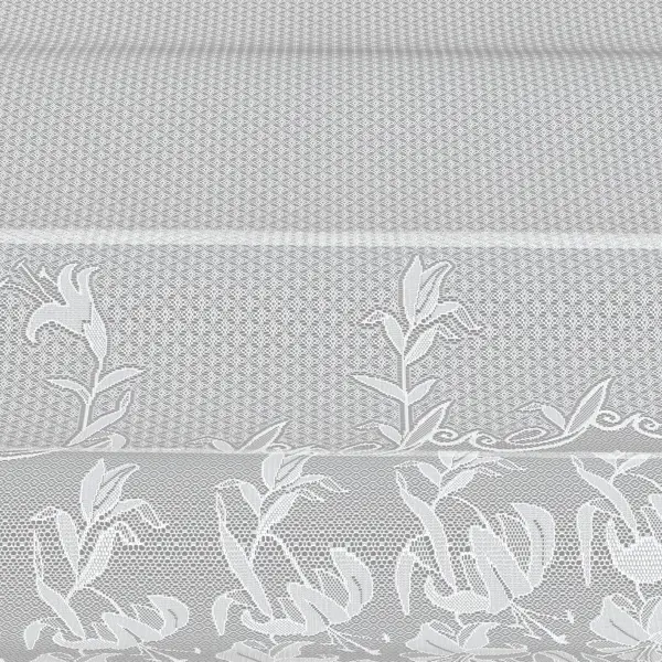 фото Занавеска для кухни на ленте «ажур» 245х165 см полиэстер цвет белый без бренда