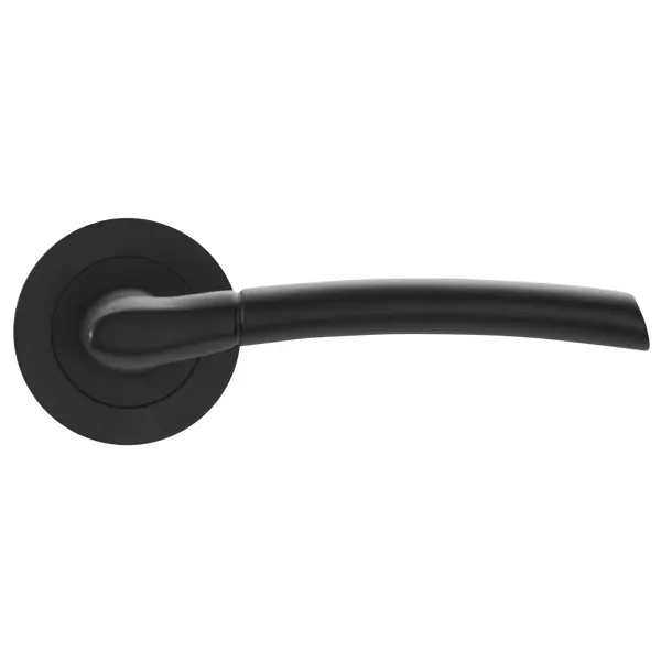 фото Дверные ручки inspire eina без запирания алюминий 128 мм окрашенные цвет матовый черный