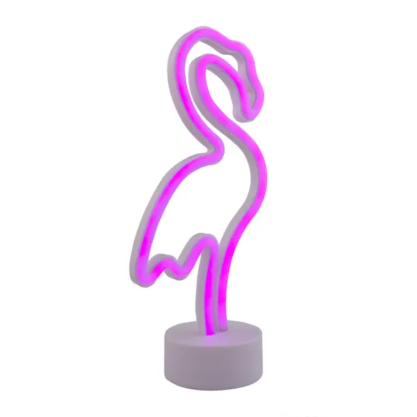 Ночник светодиодный Старт Neon «Фламинго» на батарейках смеситель кухонный фламинго высота 25 см нержавеющая сталь