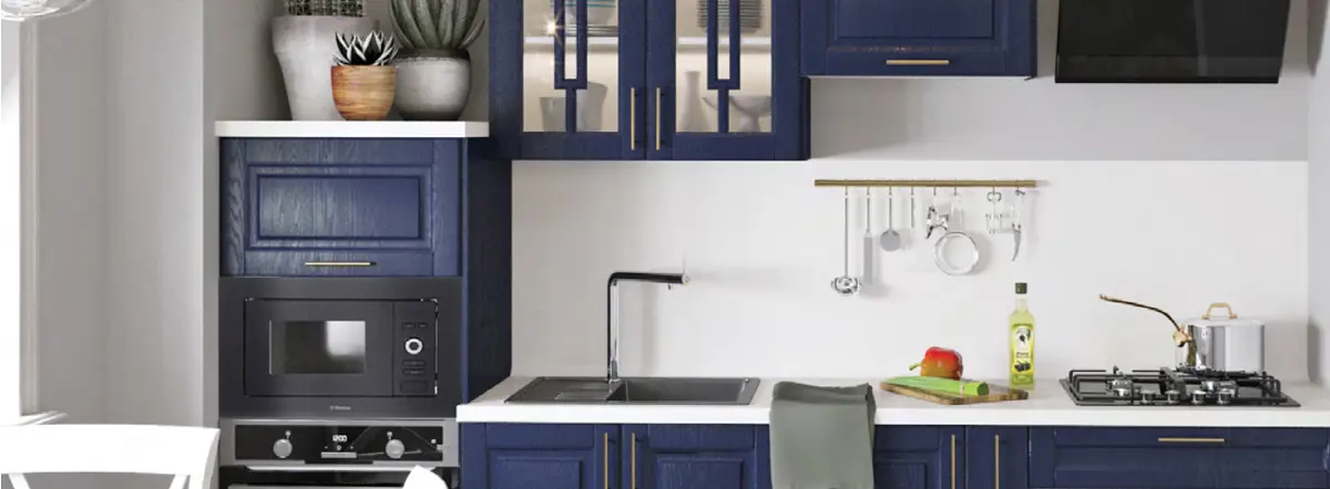 Голубой в интерьере кухни: нюансы использования цвета | Cтатьи о мебели и интерьере