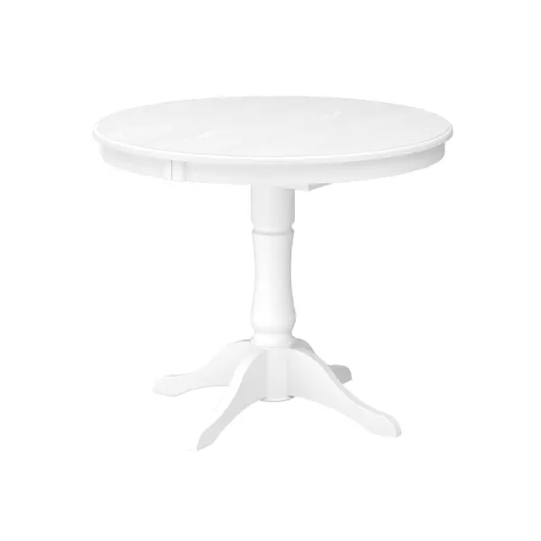Кухонный белый стол из массива