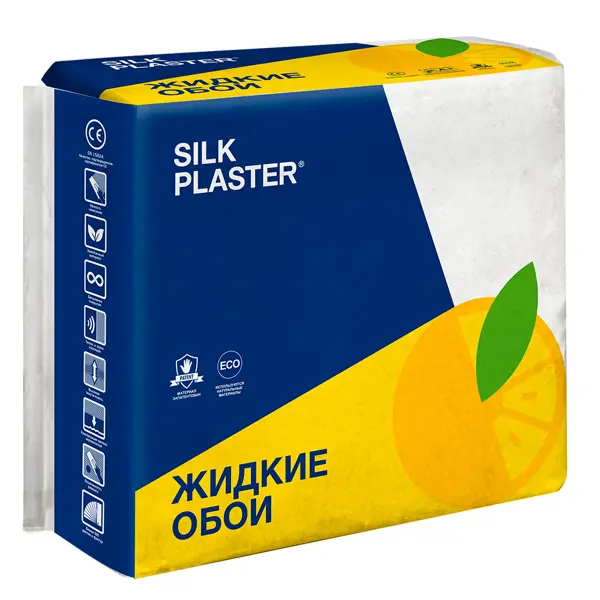 фото Жидкие обои silk plaster absolute а230 1.05 кг цвет серебристо-белый