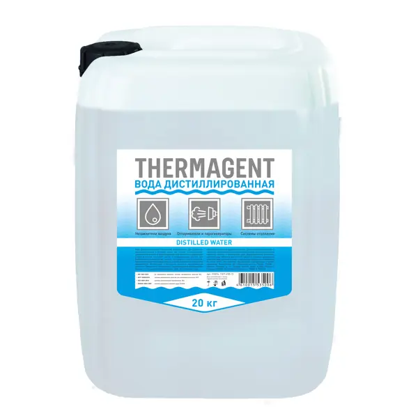 Дистиллированная вода Thermagent 910276 20 л теплоноситель для системы отопления thermagent eko 45кг 32