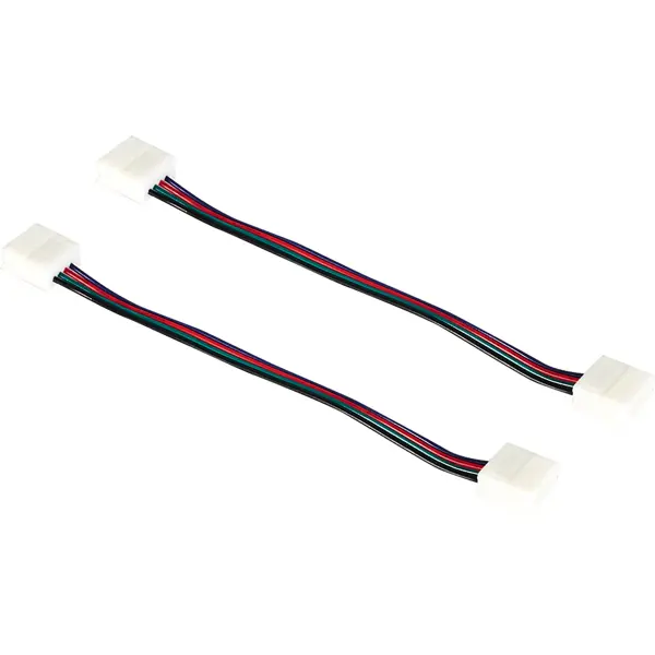 Коннектор светодиодной ленты 10 мм 12-24 В IP65 RGB5050 контроллер apeyron для соединения светодиодной ленты с rgb 12 24 в 384 вт