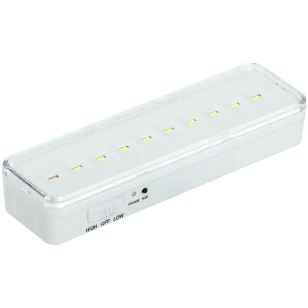 походный светильник аккумуляторный Светильник ЖКХ светодиодный аккумуляторный IEK ДБА 3925 1.5 Вт IP20, накладной, прямоугольник, цвет белый