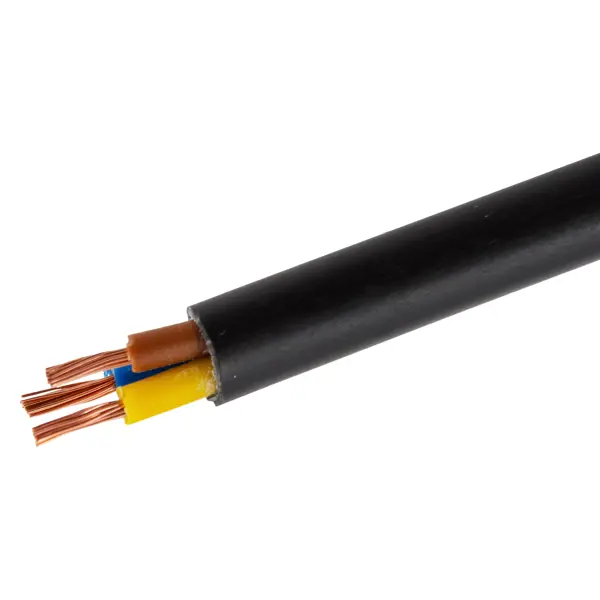 Провод Ореол ПВС 3x1.5 мм 20 м ГОСТ цвет черный муфта для монтажа герметичного ввода греющего кабеля climatiq fitting 3 4 1