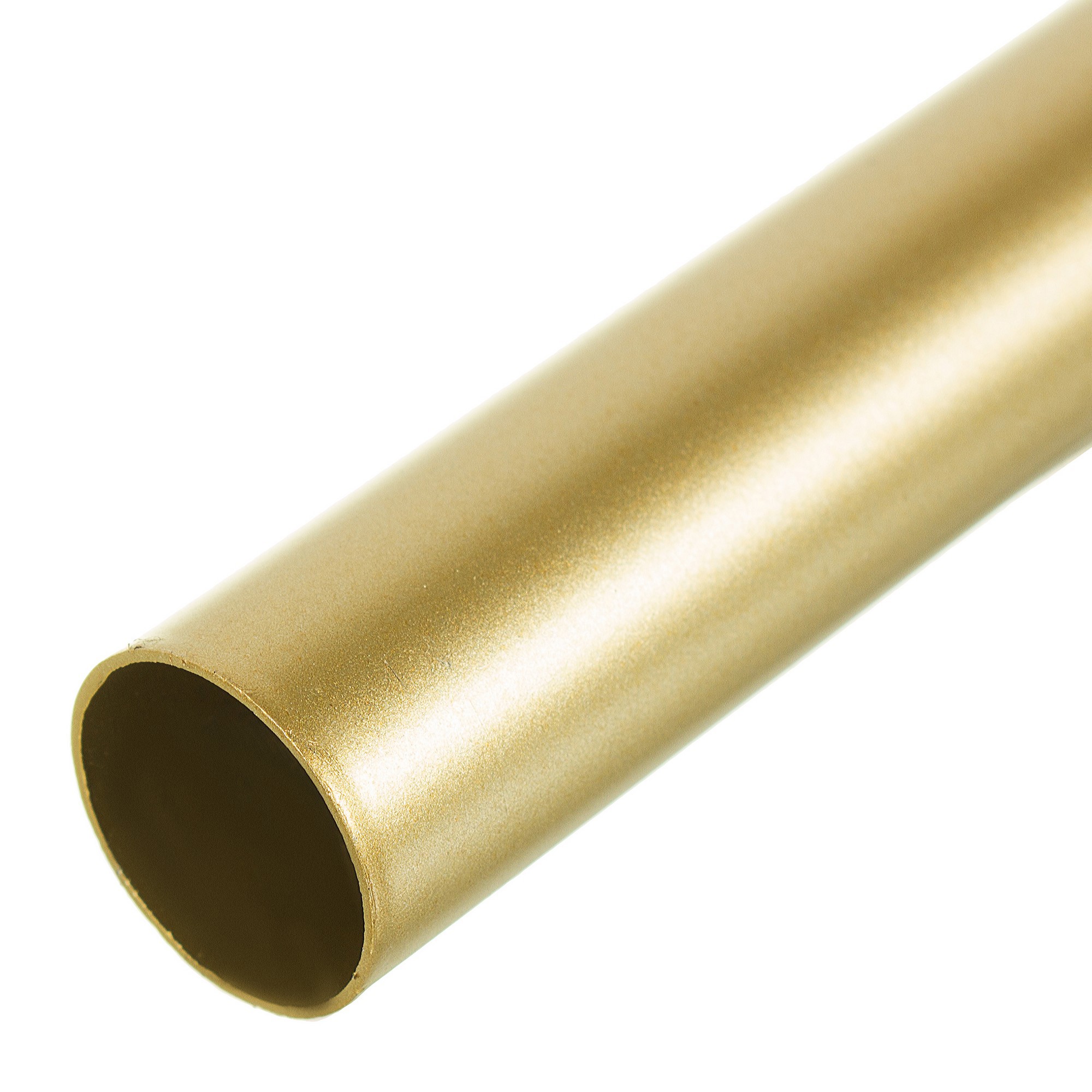 Золотая трубочка. Штанга гладкая 20-240 см, сталь, цвет золото матовое. Золотая труба. Труба золото 25 мм. Трубы из золота.