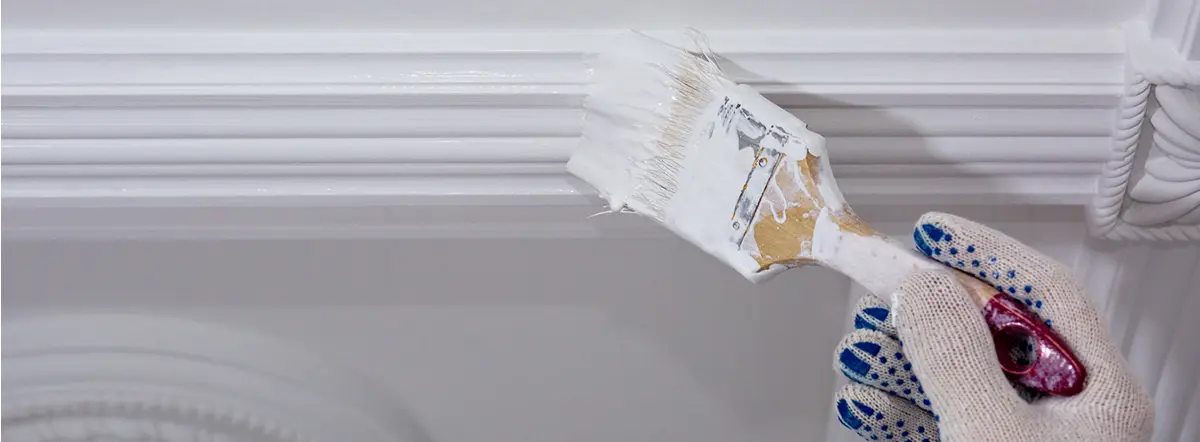 Как покрасить плинтус потолочный – советы по самостоятельному ремонту от  Леруа Мерлен