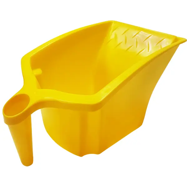Ванночка для краски с ручкой цвет желтый 2 л скребок для снятия краски с удлиненной ручкой 100 мм