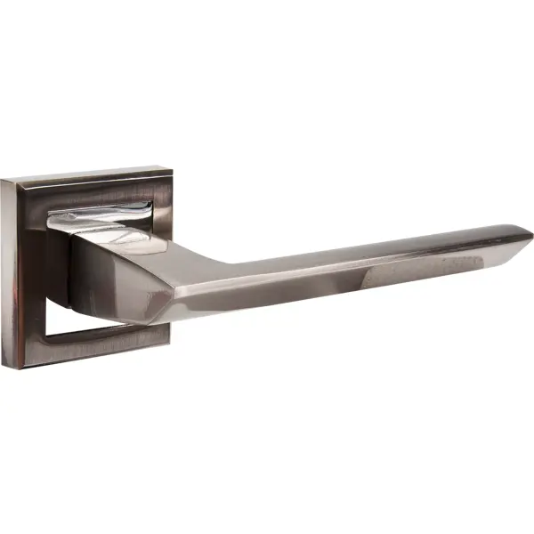 Дверная ручка Punto Blade QL SN/CP, без запирания, комплект, цвет матовый никель/хром обеденный комплект асти квадратный стол