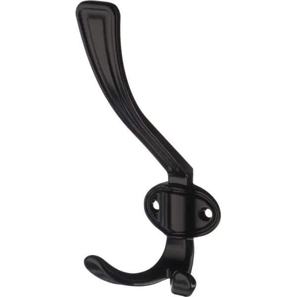 Крючок мебельный Kerron, цвет матовый черный крючок вешалка kerron kr0190 90x70 мм чёрный