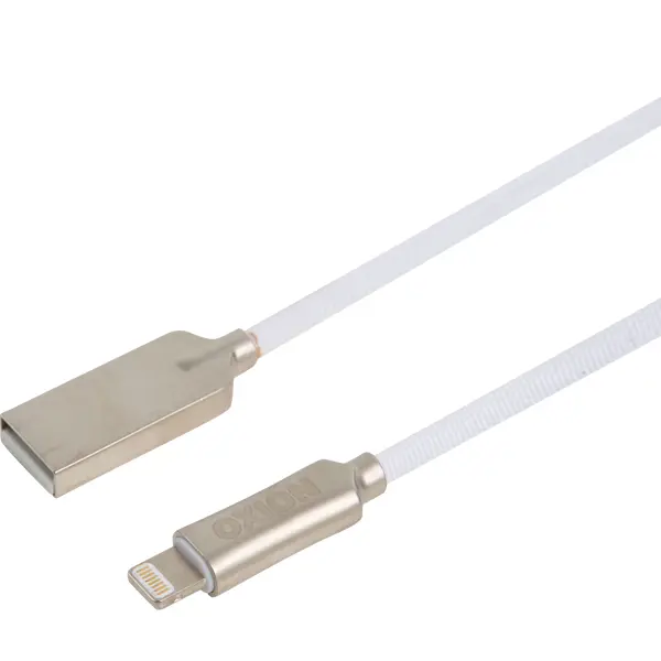 Кабель Oxion USB-Lightning 1 м цвет белый адаптер oxion lightning jack 3 5 0 1 м цвет белый