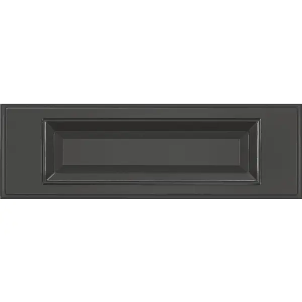 фото Дверь для ящика delinia «мегион» 40x13 см, мдф, цвет тёмно-серый delinia id