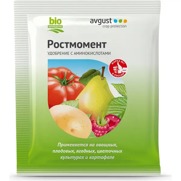 Удобрение Ростмомент для плодовых и овощных культур 100 г удобрение для овощных культур органическое жидкость 1 л флексом
