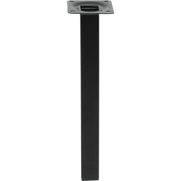 Ножка квадратная 250х25 мм сталь максимальная нагрузка 50 кг цвет черный тарелка квадратная wilmax 27х27 см песочный