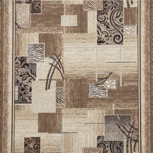 фото Дорожка ковровая «мирта» 1 м, цвет бежевый витебские ковры