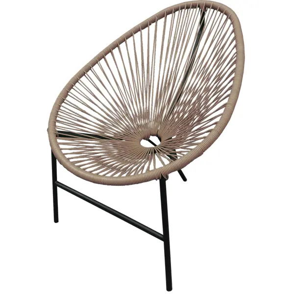 Стул садовый Acapulco 73x88x83 см, искусственный ротанг, цвет бежевый венский металлический стул ццц стулья сайт