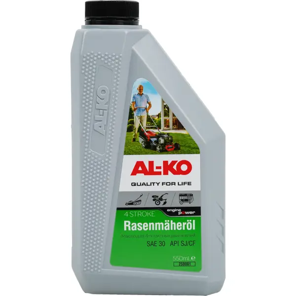 Масло моторное 4Т AL-KO 250001 SAE 30 минеральное 550 мл масло для цепи rezoil lubrimax минеральное 946 мл