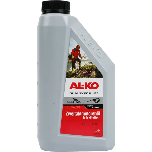 Масло моторное 2Т AL-KO 250003 полусинтетическое 1 л масло моторное huter 4t 10w 40 полусинтетическое 1л 73 8 1 1