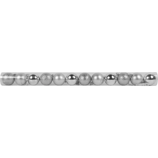 Набор ёлочных шаров, 5 см, 12 шт, в тубе, цвет серебро зажим для галстука классический поперечная линия серебро