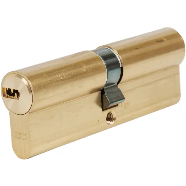 Цилиндр Abus D6MM, 45x45 мм, ключ/ключ, цвет золото цилиндр standers ttal1 4545gd 45x45 мм ключ ключ латунь