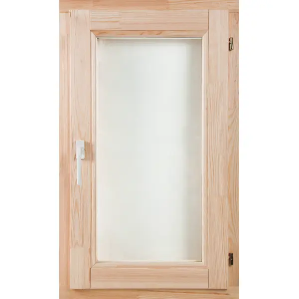 Окно деревянное одностворчатое сосна 960x580 мм (ВхШ) поворотное однокамерный стеклопакет цвет натуральный окно деревянное двустворчатое сосна 1160x1170 мм вхш однокамерный стеклопакет натуральный