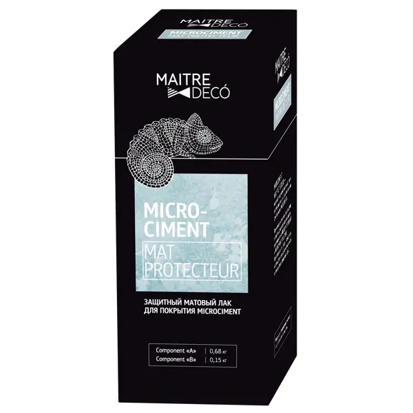 Защитный лак для микроцемента Maitre Deco «Microciment Protecteur» 2 компонента 0.83 кг жидкость для снятия лака nail polish remover мгновенный эффект с экстрактом ромашки 250 мл