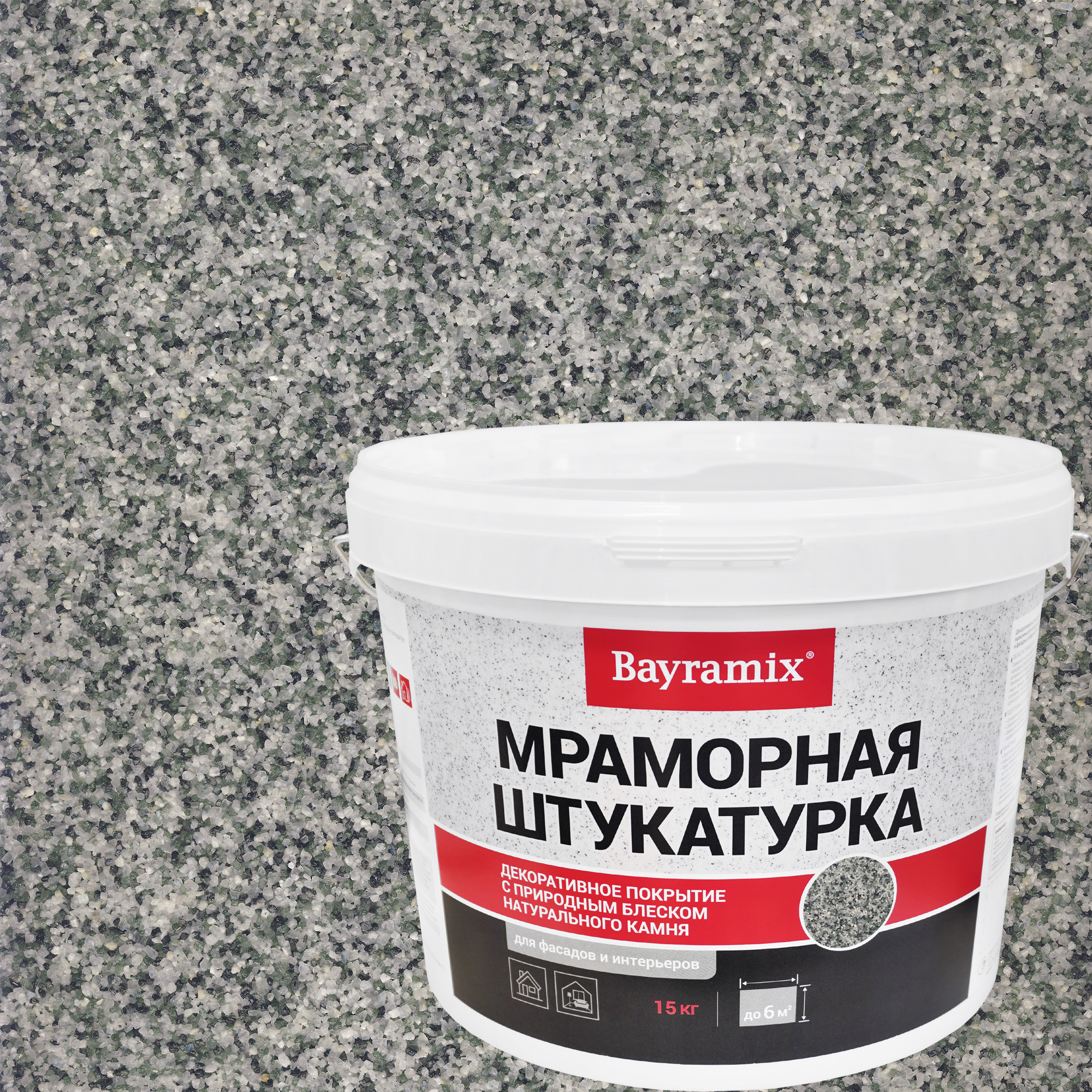 Штукатурка мраморная Bayramix Ever Green-K 15 кг ✳️ купить по цене 2593  ₽/шт. в Тольятти с доставкой в интернет-магазине Леруа Мерлен