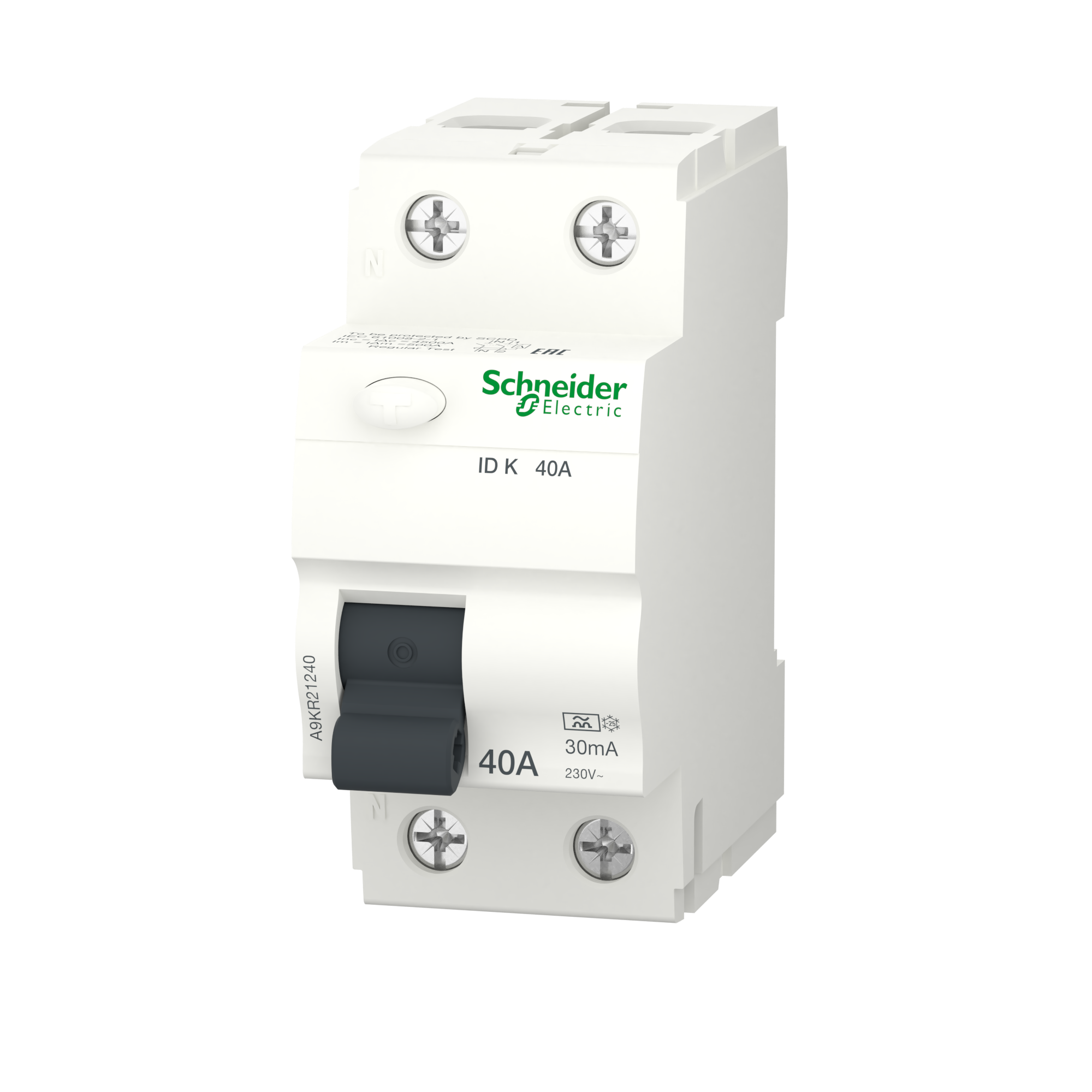 УЗО Schneider Electric Acti9 1P N 40 А 30 мА 10 кА А A9R21240 ✳️ купить по  цене 1045 ₽/шт. в Москве с доставкой в интернет-магазине Леруа Мерлен