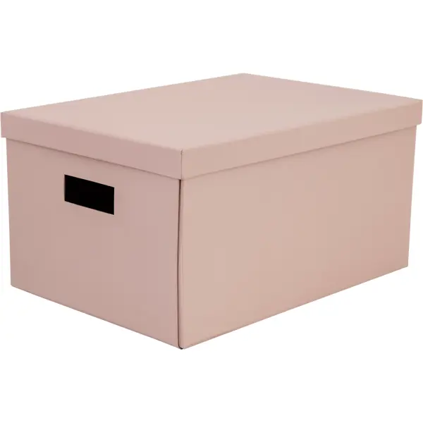 Коробка складная 40x28x20 см картон цвет розовый календарь карманный клубника картон 6 4х9 3 см