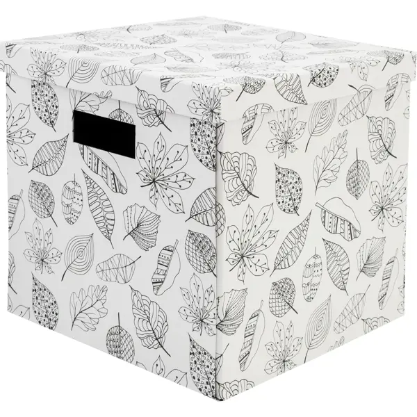 Коробка складная 31x31x30 см картон цвет белый