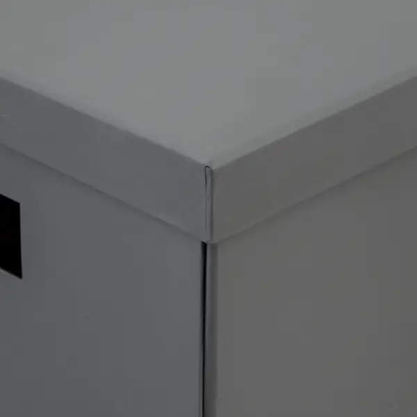 фото Коробка складная 31x31x30 см картон цвет серый storidea