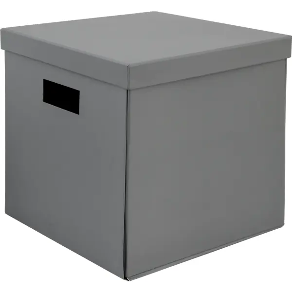 Коробка складная 31x31x30 см картон цвет серый коробка складная