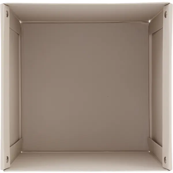 фото Коробка складная 31x31x30 см картон цвет бежевый storidea