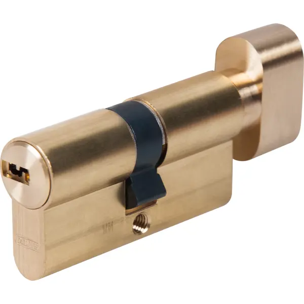 Цилиндр Abus KD6MM Z30/K30, 30x30 мм, ключ/вертушка, цвет золото цилиндр перфорированный al 60 c t01 pb ключ вертушка золото