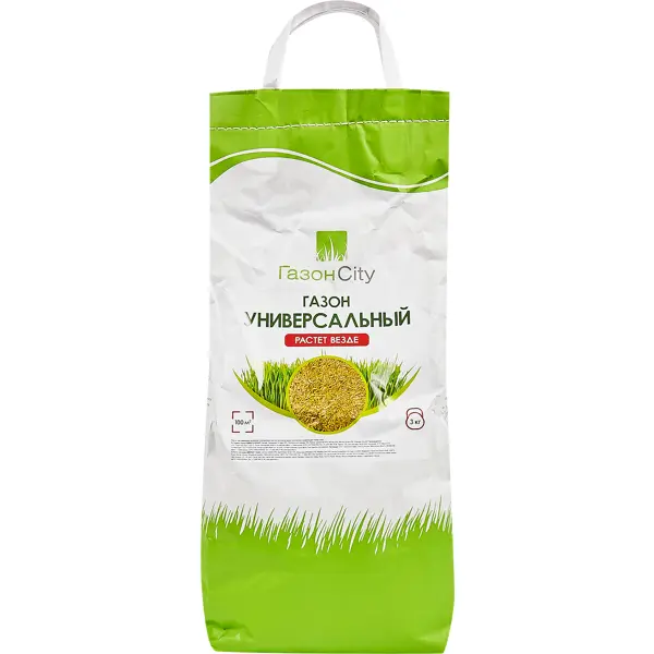 Семена газона ГазонCity Универсальный 3 кг семена газона русские травники универсальный сад 0 85 кг