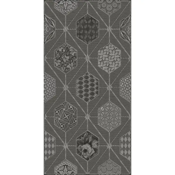 Декор настенный Azori Devore Geometria 31.5x63 см матовый цвет серый геометрия плитка настенная azori devore 31 5x63 см 1 59 м² текстиль зеленый