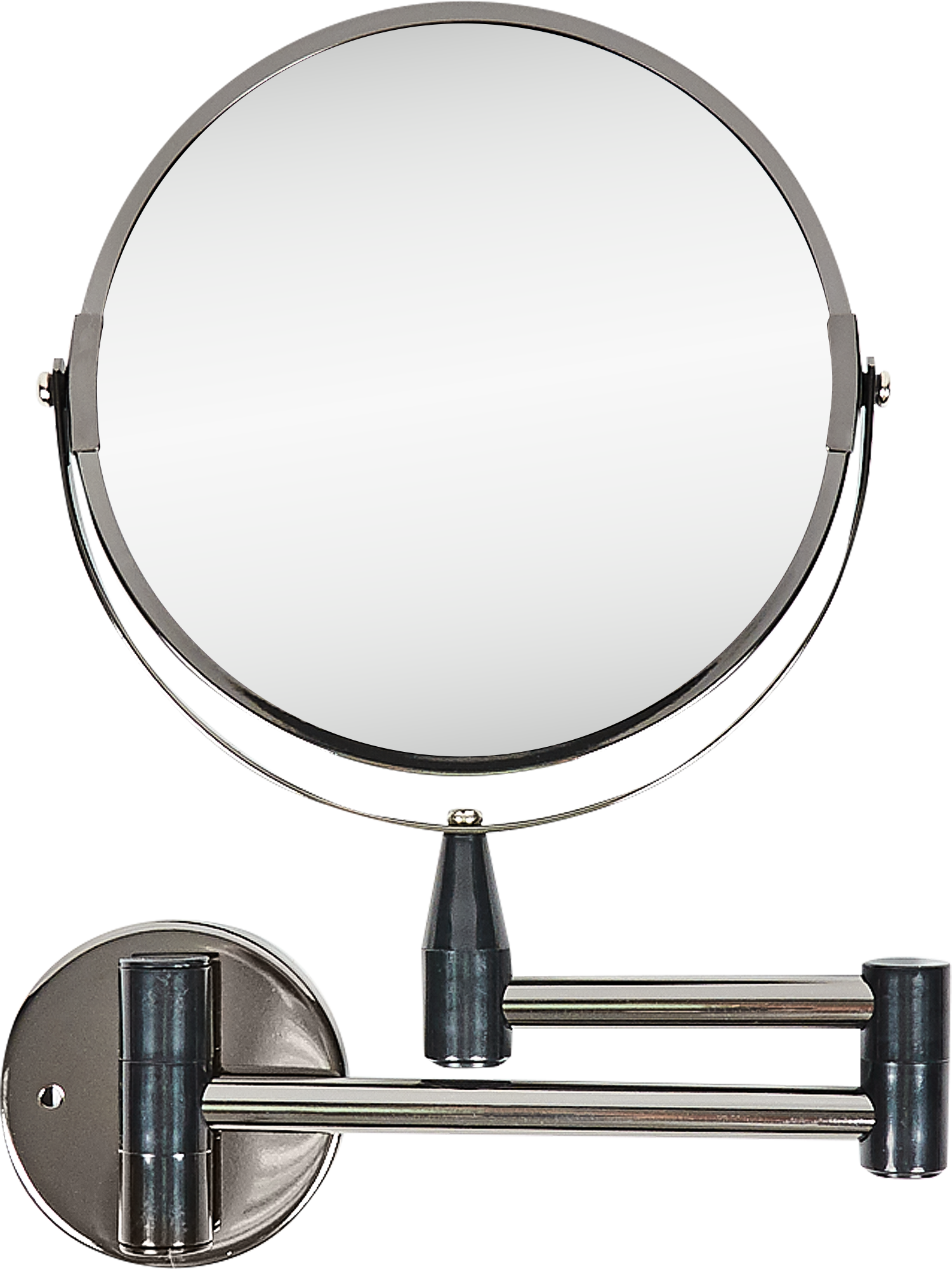 Зеркало косметическое настенное Swensa двустороннее 17 см цвет чёрный