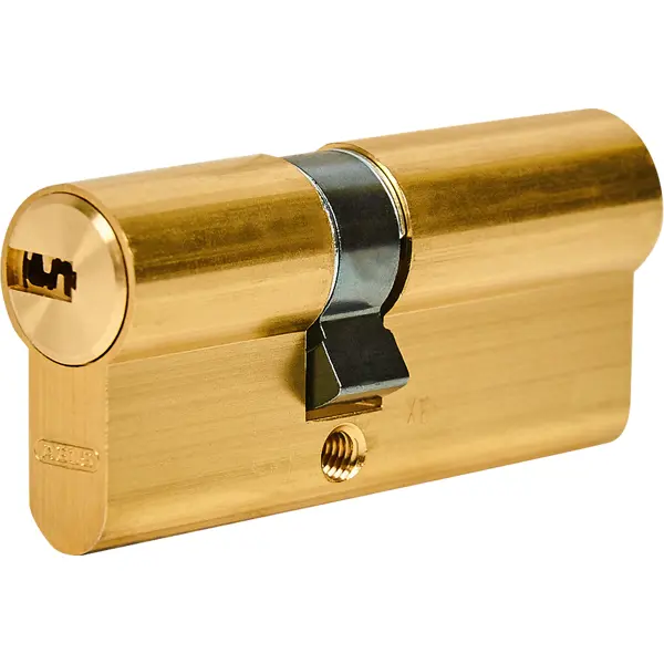 Цилиндр Abus D6MM, 30x40 мм, ключ/ключ, цвет золото цилиндр abus d6n 45x55 мм ключ ключ никель