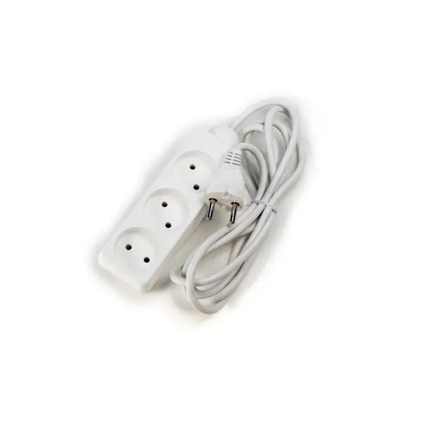 Удлинитель бытовой Защита Про 3 розетки без заземления 2х0.75 мм 1.8 м цвет белый 1 5 м 5ft стерео аудио кабель шнура двойной xlr женский двойной rca штекер для смесителя mixing console микрофонный усилитель