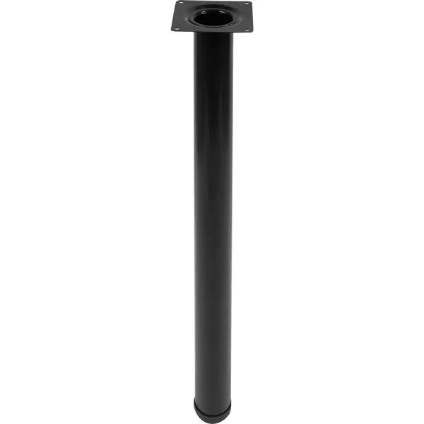 фото Ножка круглая 820х50 мм сталь максимальная нагрузка 50 кг цвет черный edson