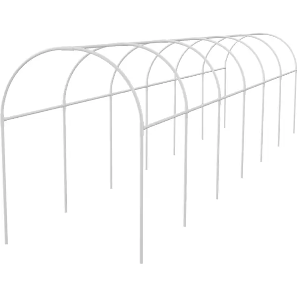 Каркас парника гофрокороб 1.1x3x1.2 м белый дуга для парника 2 м металлическая в кембрике