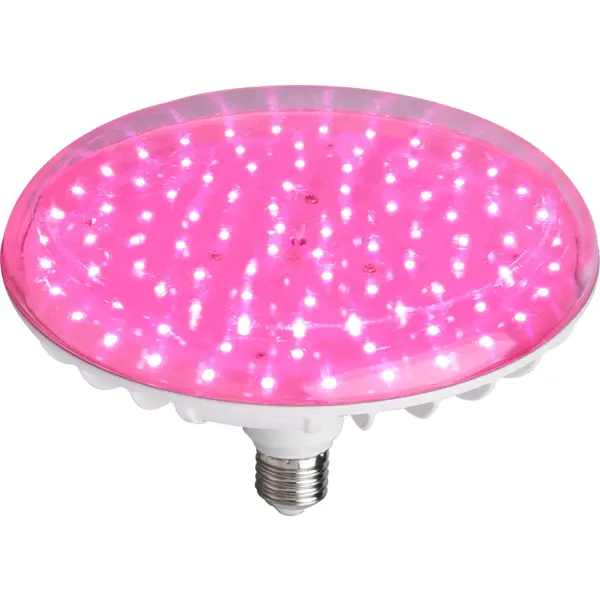 Фитолампа светодиодная для растений Ecotec E27 220-240 В 60 Вт 600 лм диск розовый свет светодиодная фитолампа грин бэлт