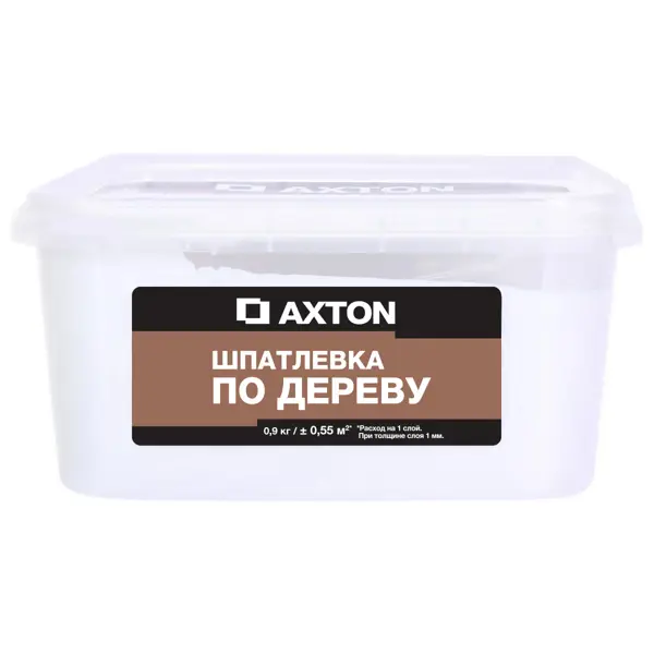 Шпатлёвка Axton для дерева 0.9 кг цвет белый шпатлёвка axton для дерева 0 4 кг белое масло