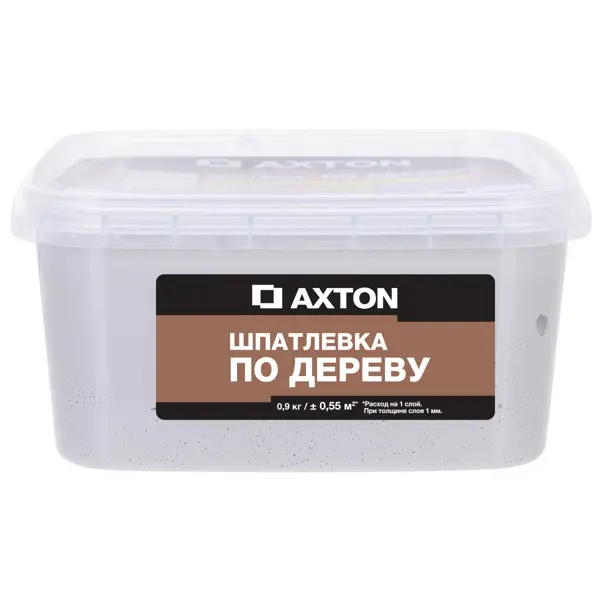 Шпатлёвка Axton для дерева 0.9 кг тач ремонтный состав axton 5 кг