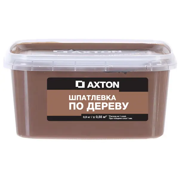 Шпатлёвка Axton для дерева 0.9 кг хани шпатлёвка axton для дерева 0 4 кг белое масло