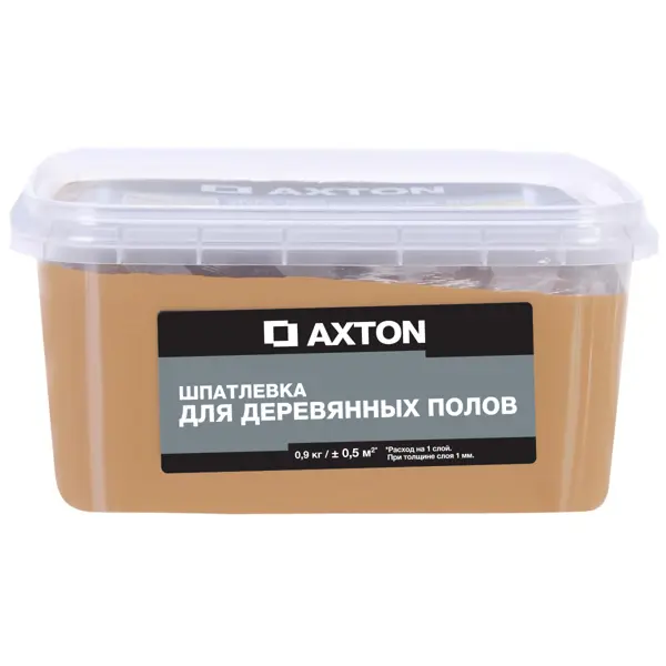 Шпатлёвка Axton для деревянных полов 0.9 кг антик шпатлёвка axton для деревянных полов 0 9 кг белый