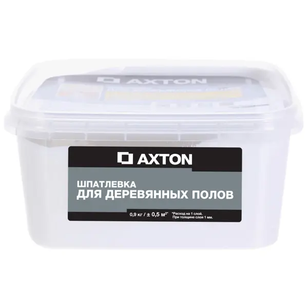 Шпатлёвка Axton для деревянных полов 0.9 кг цвет белый лента клейкая двусторонняя для зеркал axton 19 мм х 1 5 м цвет белый